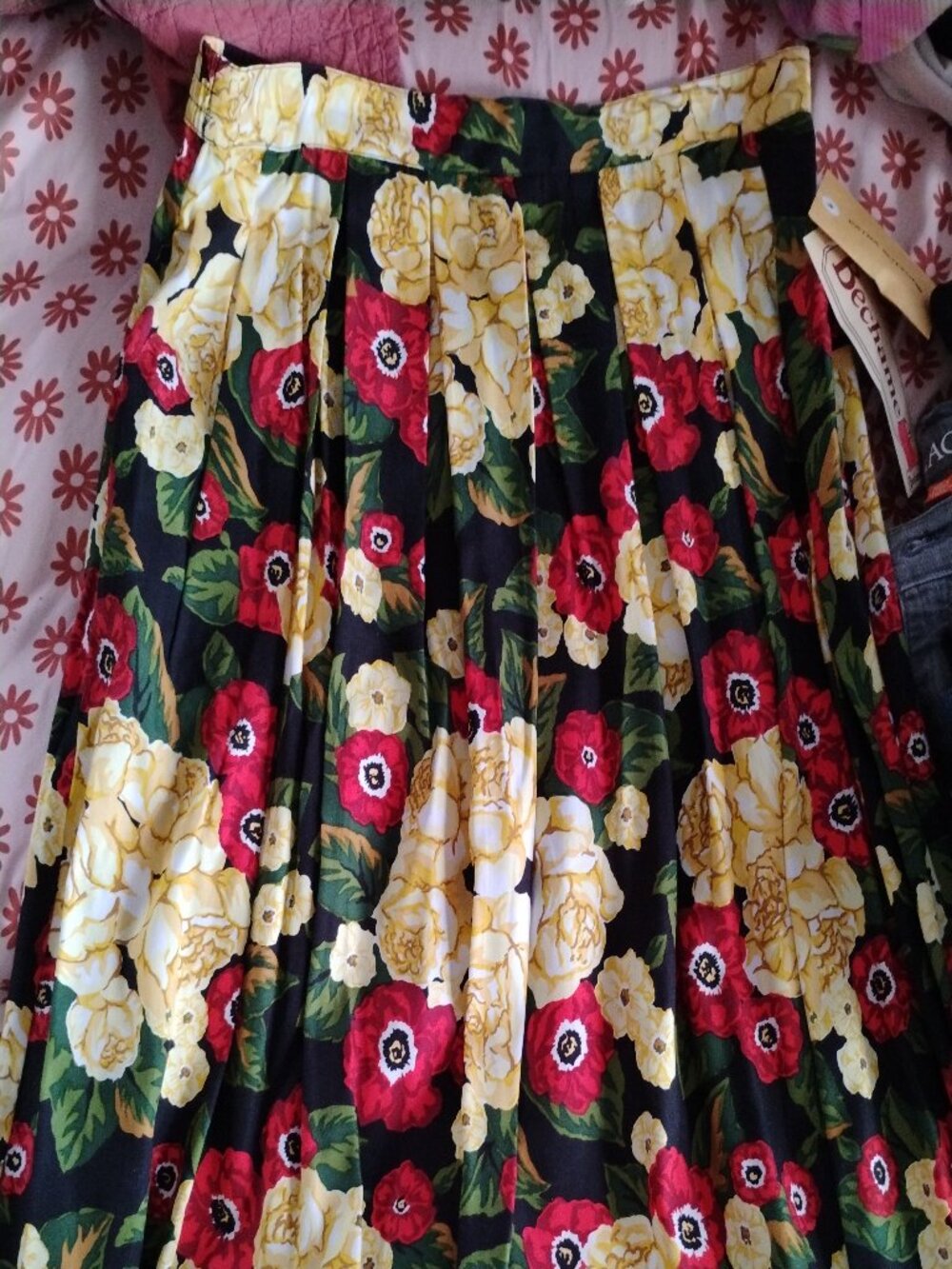 Bechamel "Say It With Flowers" midi skirt